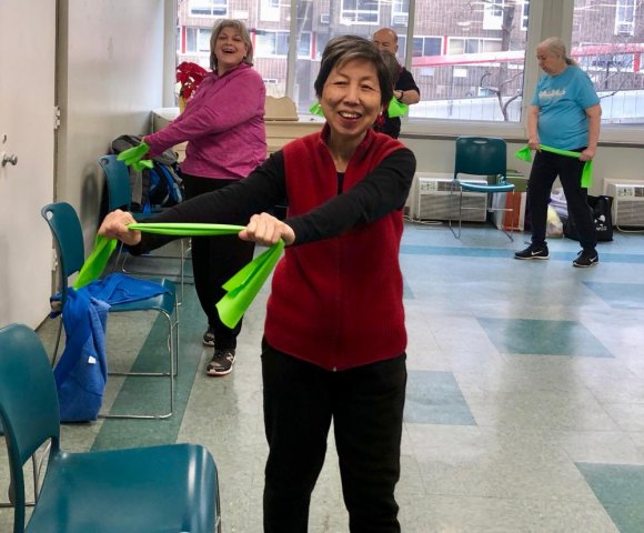 CBN's Lisa Fernandez Stretches for a Win at the NYRR Striders with Asteria Challenge Fun with fitness makes you want to come back for more.
